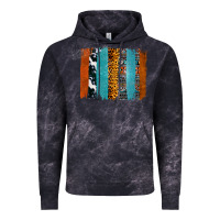 Cloud Black Western Leopard Glitter Aztec Cowhide Pattern Brushstroke Vintage Hoodie - Bettercallsaul