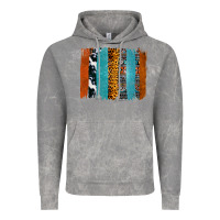 Cloud Rock Western Leopard Glitter Aztec Cowhide Pattern Brushstroke Vintage Hoodie - Bettercallsaul