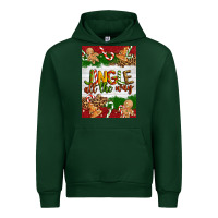Forest Green Christmas Jingle All The Way Urban Hoodie - Artiststas