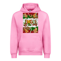 Fuchsia Pink Christmas Jingle All The Way Urban Hoodie - Artiststas