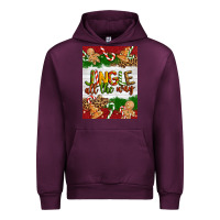 Mauve Wine Christmas Jingle All The Way Urban Hoodie - Artiststas