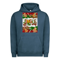 Pigment Midnight Navy Christmas Jingle All The Way Urban Hoodie - Artiststas