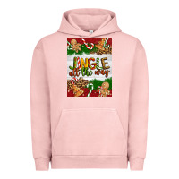 Pigment Salmon Christmas Jingle All The Way Urban Hoodie - Artiststas