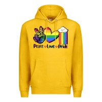 Lemon Peace love Pride Premium Hoodie - FaDigitalArtStudio