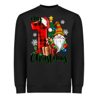 Black my first christmas gnome Heavyweight Sweatshirt - CowGirlArtShop
