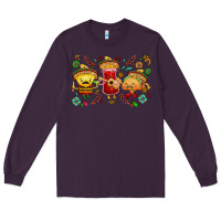 Plum Mexican taco nacho and souce Long Sleeve Tee - NancyCooperArtShop