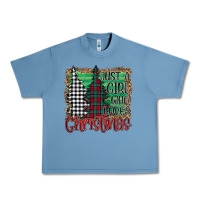 Pebble Blue Just A Girl Who Loves Christmas Urban Heavy Tee - Bettercallsaul