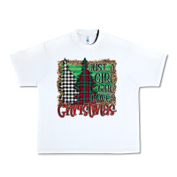 White Just A Girl Who Loves Christmas Urban Heavy Tee - Bettercallsaul
