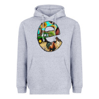 Heather Grey farm life alphabet lowercase letters e Heavyweight Hoodie - BundleAndBundleShop