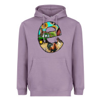 Lavender farm life alphabet lowercase letters e Heavyweight Hoodie - BundleAndBundleShop