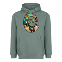 Farm Life Alphabet Lowercase Letters E Heavyweight Hoodie | Teevron