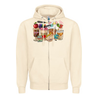 Sandshell Teacher Coffee Cups Zipper Hoodie - FaDigitalArtStudio