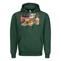 Sports Green Teacher Coffee Cups Zipper Hoodie - FaDigitalArtStudio