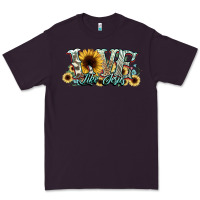 Plum love like jesus sunflowers Premium Tee - NancyCooperArtShop