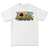 White love like jesus sunflowers Premium Tee - NancyCooperArtShop