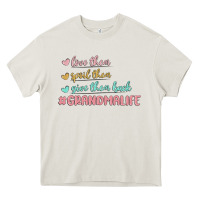 Cream grandma life Heavy Core Tee - MaliasSmallBusiness