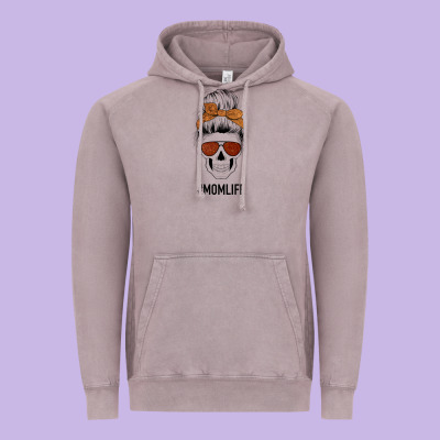 Glitter Western Patterned Mom Skull Vintage Hoodie Designed By Bettercallsaul