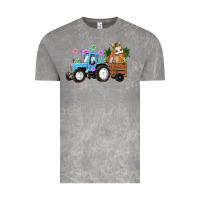 Cloud Rock easter tracktor bunny carrot flowers  egg Vintage Tee - RanaPortraitStore