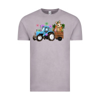 Vintage Zinc easter tracktor bunny carrot flowers  egg Vintage Tee - RanaPortraitStore