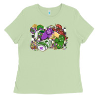 Matcha gamer mardi gras game controller Ladies Tee - MaliasSmallBusiness