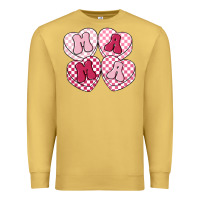 Antique Gold mama candy hearts Premium Sweatshirt - LillyAllenDesigns