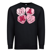 Black mama candy hearts Premium Sweatshirt - LillyAllenDesigns