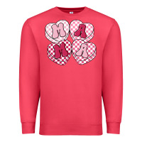 Cardinal mama candy hearts Premium Sweatshirt - LillyAllenDesigns