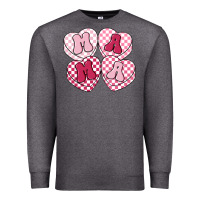 Charcoal Heather mama candy hearts Premium Sweatshirt - LillyAllenDesigns