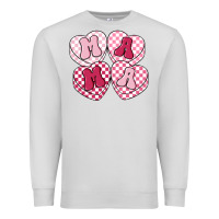 Dove Grey mama candy hearts Premium Sweatshirt - LillyAllenDesigns