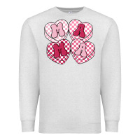 Oatmeal Heather mama candy hearts Premium Sweatshirt - LillyAllenDesigns