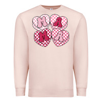 Pale Pink mama candy hearts Premium Sweatshirt - LillyAllenDesigns