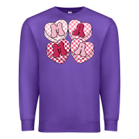 Purple mama candy hearts Premium Sweatshirt - LillyAllenDesigns