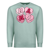 Seafoam mama candy hearts Premium Sweatshirt - LillyAllenDesigns