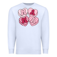White mama candy hearts Premium Sweatshirt - LillyAllenDesigns