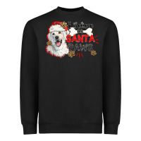 Black i believe in santa paws Heavyweight Sweatshirt - CowGirlArtShop