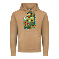 Vintage Camel Indiana Map Sunflower Cactus Serape Vintage Hoodie - RanaPortraitStore