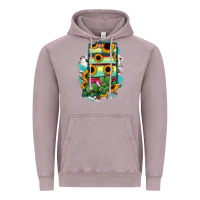 Vintage Zinc Indiana Map Sunflower Cactus Serape Vintage Hoodie - RanaPortraitStore