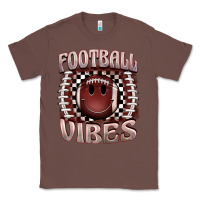 Chestnut football vibes smiley face Classic Tee - BarkalooDesign