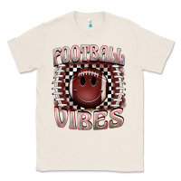 Natural football vibes smiley face Classic Tee - BarkalooDesign