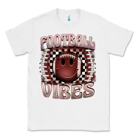 White football vibes smiley face Classic Tee - BarkalooDesign