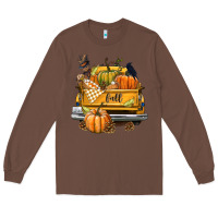 Chestnut Fall Truck Long Sleeve Tee - texasbilliewilder