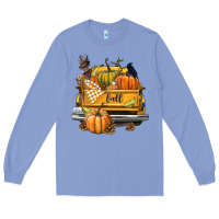 Colony Blue Fall Truck Long Sleeve Tee - texasbilliewilder