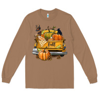 Toasted Coconut Fall Truck Long Sleeve Tee - texasbilliewilder