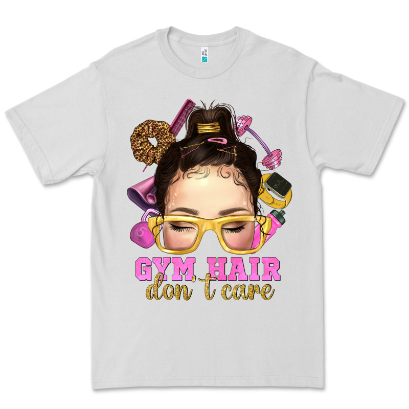 Messy Bun Gym Hair Dont Care Premium Tee by NancyCooperArtShop | Teevron