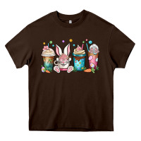 Chocolate Brown easter coffee cups Heavy Core Tee - MaliasSmallBusiness