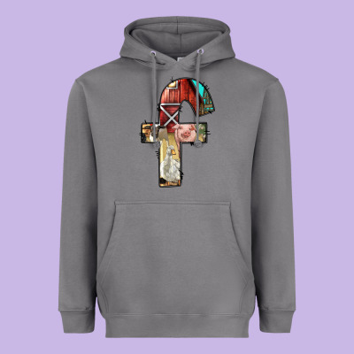 Farm Life Alphabet Lowercase Letters F Heavyweight Hoodie Designed By Bundleandbundleshop