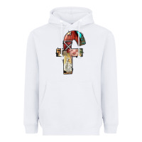 White farm life alphabet lowercase letters f Heavyweight Hoodie - BundleAndBundleShop