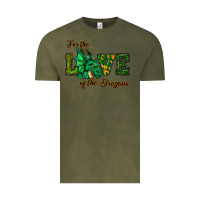 Vintage Olive For The Love Of The Dragons Vintage Tee - RanaPortraitStore