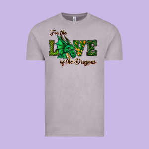 For The Love Of The Dragons Vintage Tee Designed By Ranaportraitstore