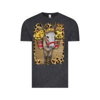 Vintage Black Donkey With Sunflowers Vintage Tee - Bettercallsaul